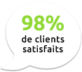 98% de clients satisfaits